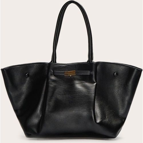 Sac fourre-tout plissé en PU - PrettyLittleThing - Modalova