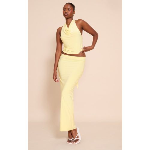 Jupe longue moulante doublée à taille mi-haute | Taille 38 - PrettyLittleThing - Modalova