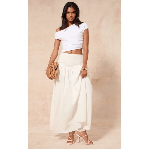 Jupe mi-longue Volume Blanche - PrettyLittleThing - Modalova