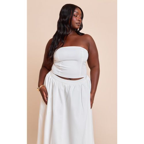 Top bandeau cassé avec détail de couture tissée | Taille 54 - PrettyLittleThing - Modalova