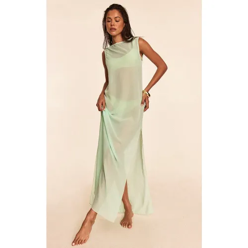 Robe de plage en mousseline de soie sans manches - PrettyLittleThing - Modalova