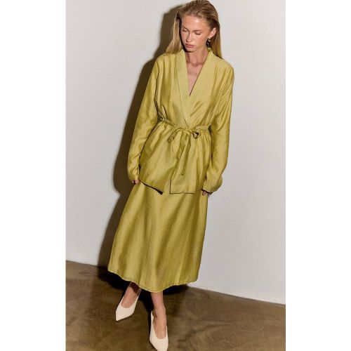 Jupe mi-longue en organza pâle transparent | Taille 38 - PrettyLittleThing - Modalova