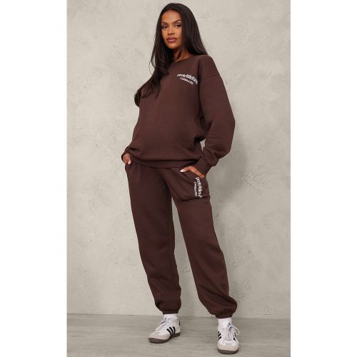 Maternité Jogging de grossesse imprimé à bas resserré - PrettyLittleThing - Modalova