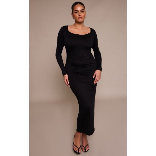 Plus Robe mi-longue à manches longues et col carré | Taille 48 - PrettyLittleThing - Modalova