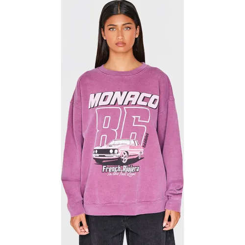 Sweat imprimé "Monaco 86" - PrettyLittleThing - Modalova