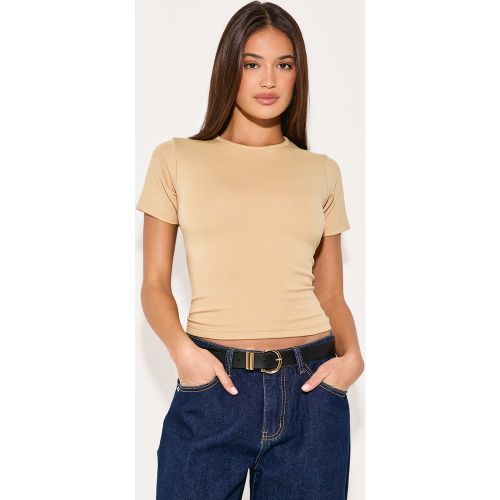 Top long doublé à manches courtes - PrettyLittleThing - Modalova