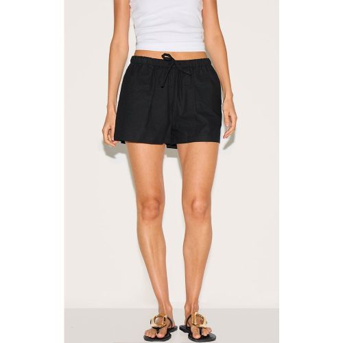 Short fluide en coton et effet lin à cordons ajustables - PrettyLittleThing - Modalova