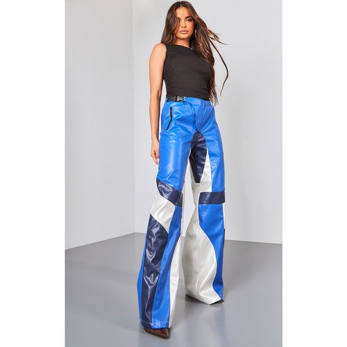 Pantalon style motorcross à parties contrastantes - PrettyLittleThing - Modalova