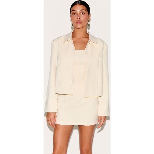 Blazer Court à Col de Petite Taille - PrettyLittleThing - Modalova