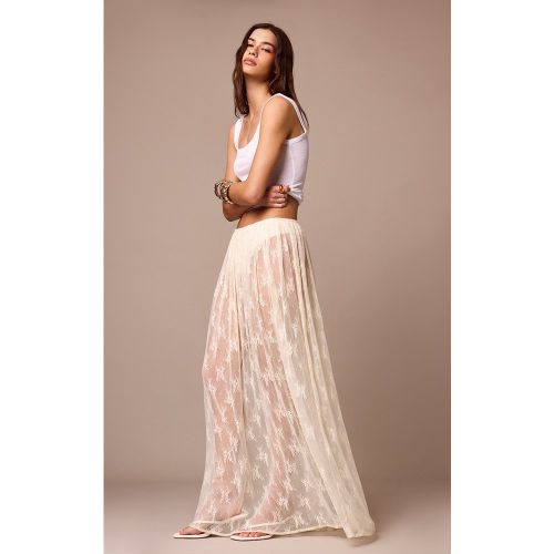 Jupe longue en dentelle transparente - PrettyLittleThing - Modalova
