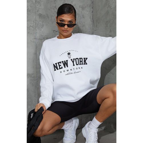 Sweat à slogan imprimé New York Downtown - PrettyLittleThing - Modalova