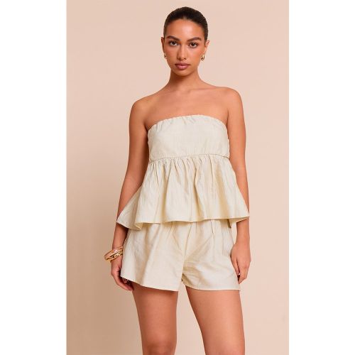 Top bustier long texturé - PrettyLittleThing - Modalova