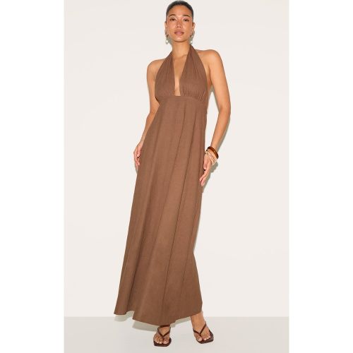 Robe longue à décolleté et dos nu - PrettyLittleThing - Modalova