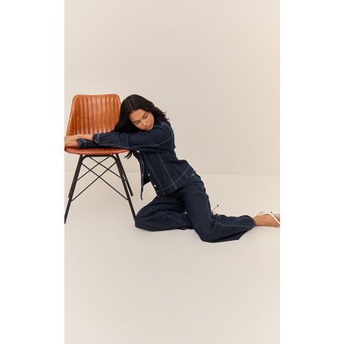 Jean droit à taille haute | Taille 38 - PrettyLittleThing - Modalova