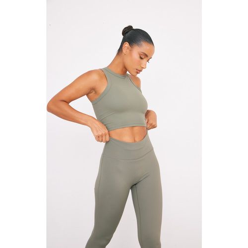 Crop top de sport en Sculpt à dos nageur - PrettyLittleThing - Modalova