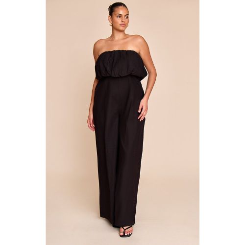 Plus Combinaison droite texturée à bustier bouffant - PrettyLittleThing - Modalova