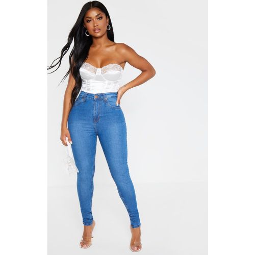 Shape Jean skinny délavé super stretch à taille haute - PrettyLittleThing - Modalova