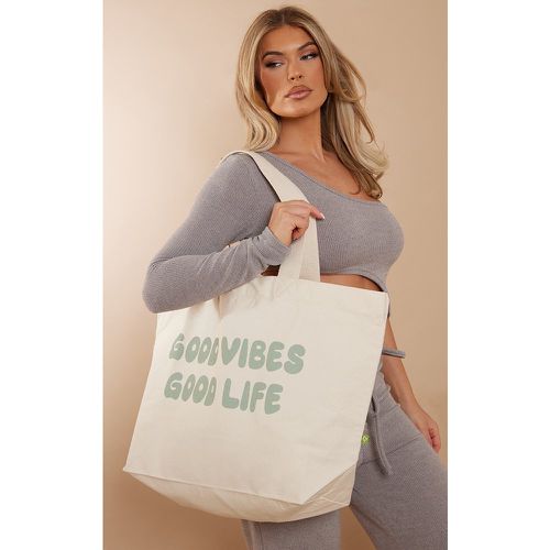 Tote bag à slogan Good Vibes - PrettyLittleThing - Modalova