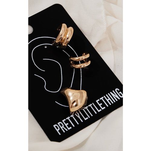 Lot de bijoux d'oreilles style double créoles - PrettyLittleThing - Modalova