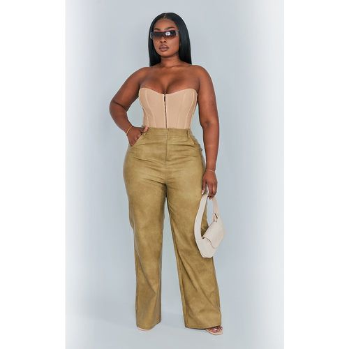 Plus Pantalon droit délavé - PrettyLittleThing - Modalova