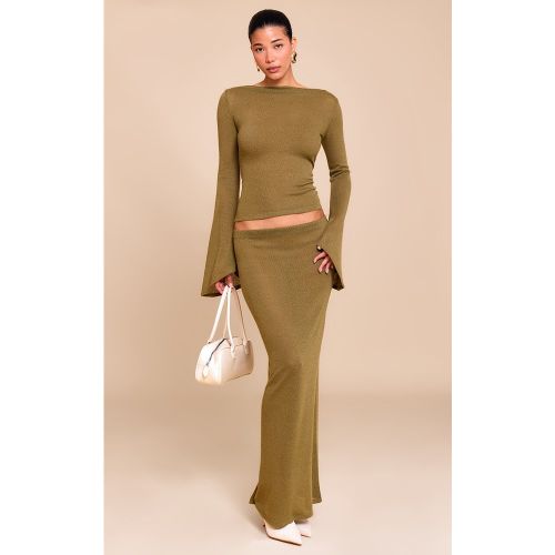 Jupe longue texturée - PrettyLittleThing - Modalova
