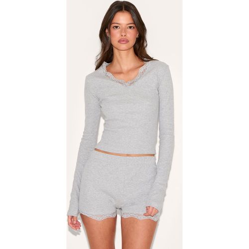 Ensemble de pyjama à bordures en dentelle - PrettyLittleThing - Modalova