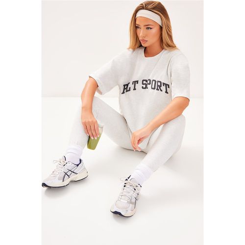 PLT Sport T-shirt de sport oversize imprimé à matières mélangées et manches courtes - PrettyLittleThing - Modalova