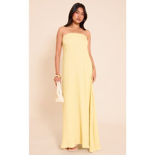 Robe bustier longue droite texturée - PrettyLittleThing - Modalova