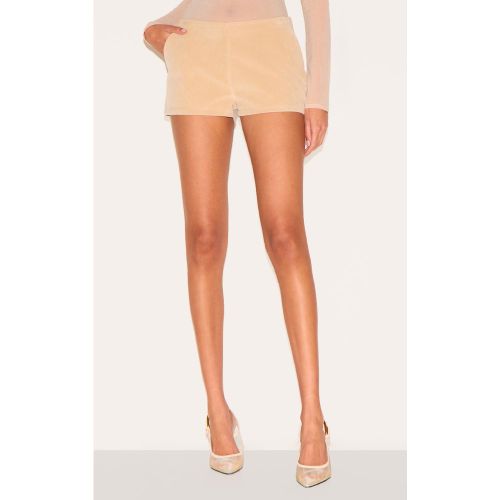 Mini short en suédine à taille basse - PrettyLittleThing - Modalova