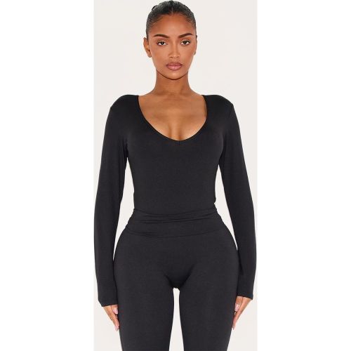Shape Body sculptant à col en V et manches longues - PrettyLittleThing - Modalova