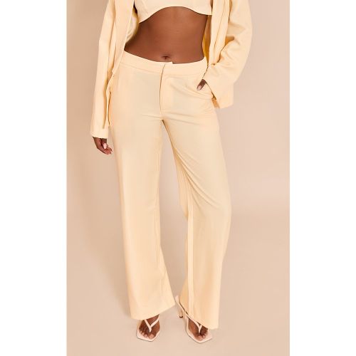 Pantalon de tailleur droit tissé taille mi-haute - PrettyLittleThing - Modalova
