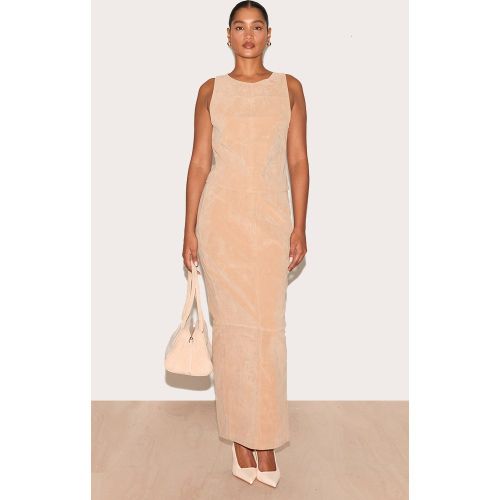 Jupe longue structurée en suédine - PrettyLittleThing - Modalova
