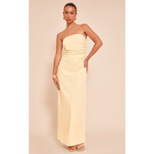 Robe bustier longue droite froncée - PrettyLittleThing - Modalova