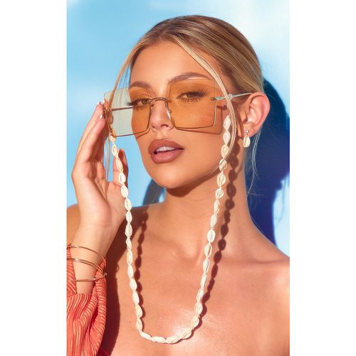 Chaîne pour lunettes blanche à coquillages - PrettyLittleThing - Modalova