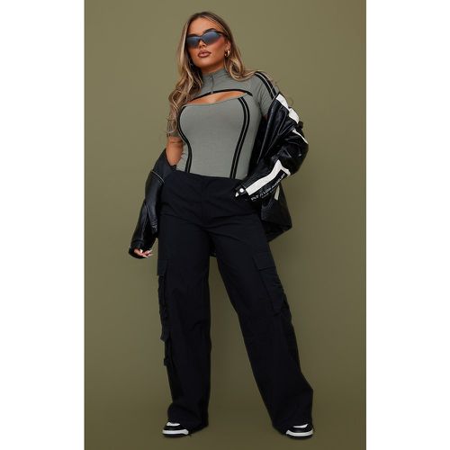 Pantalon cargo en nylon à taille haute - PrettyLittleThing - Modalova
