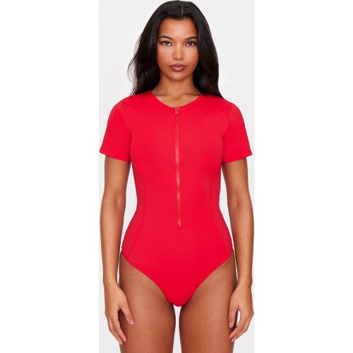 Maillot de bain style plongée à zip - PrettyLittleThing - Modalova