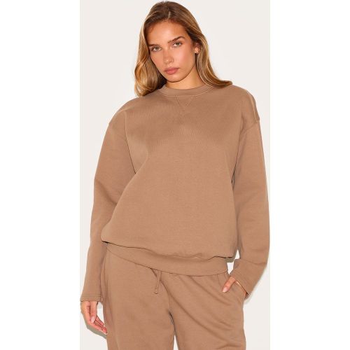 Sweat oversize deluxe à col ras - PrettyLittleThing - Modalova