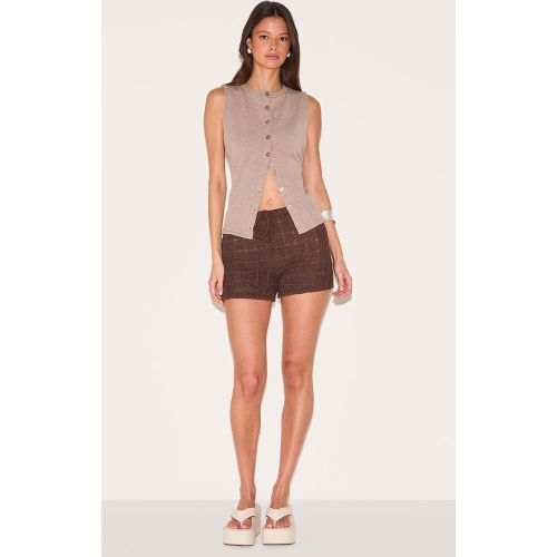 Mini short en maille filigrane texturée - PrettyLittleThing - Modalova