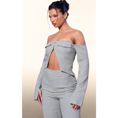 Label PLT Top corset à coutures contrastantes - PrettyLittleThing - Modalova