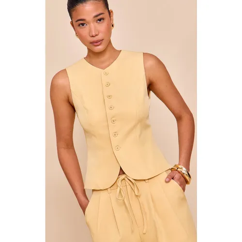 Gilet de tailleur tissé - PrettyLittleThing - Modalova