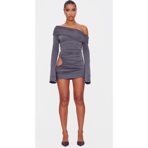 Mini robe asymétrique moulante doublée à découpe - PrettyLittleThing - Modalova