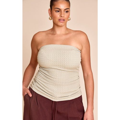 Plus Top bustier texturé doublé - PrettyLittleThing - Modalova