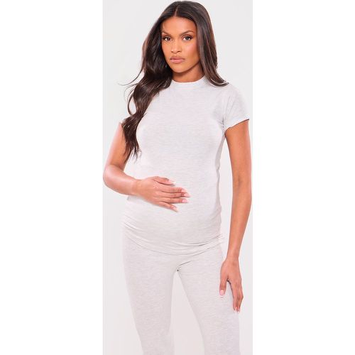 Maternité T-shirt de grossesse chiné à manches courtes - PrettyLittleThing - Modalova