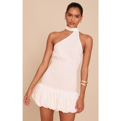 Mini robe bouffante blanche froncée - PrettyLittleThing - Modalova