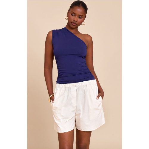 Top long asymétrique sans manches à détails froncés - PrettyLittleThing - Modalova