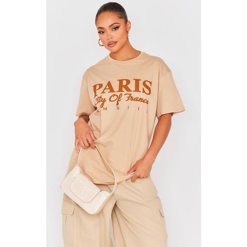 T-shirt oversize à imprimé Paris City - PrettyLittleThing - Modalova