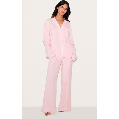 Ensemble de pyjama long en jersey à lisérés contrastants - PrettyLittleThing - Modalova