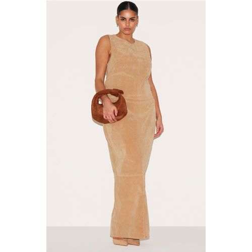 Plus Jupe longue en suédine à taille basse - PrettyLittleThing - Modalova