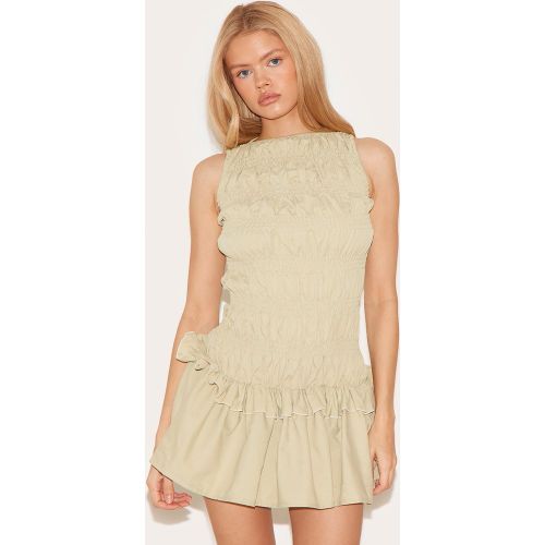Robe de tailleur droite froncée à volants - PrettyLittleThing - Modalova
