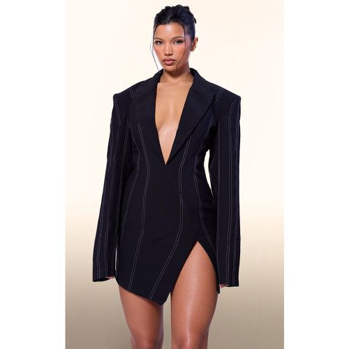 Label PLT Robe blazer asymétrique oversize - PrettyLittleThing - Modalova